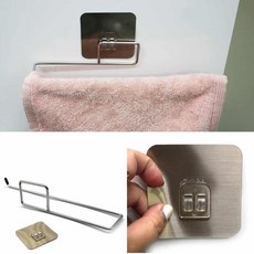 부착식 스텐 주방 소품걸이 행주건조대 주방행주걸이 khm+26115Ax