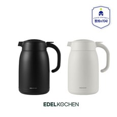 에델코첸 스테인리스 저그 1.6L 냉수 보온 물병 업소용 주방용품, 웜 화이트, 1개