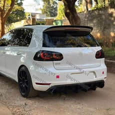 골프 스타일만한에 전용 자동차 트렁크 스포일러 리어 윙, 1. Unpainted, 기본