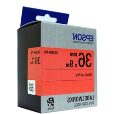 네임라벨기 EPSON 흑문자 라벨프린터리본(SC36R)적색 79000EA 1EA, 본상품