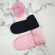 세안용헤어밴드 찍찍이 세안밴드 세수머리띠 블랙