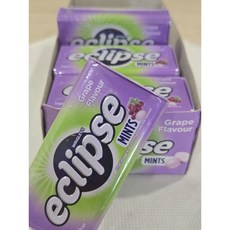 말레이시아 이클립스 포도맛 무설탕 캔디, 34g, 4개