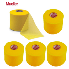 Mueller MWrap 언더랩 라켓 그립 스펀지 쿠션 테이핑 발목 손목 압박 부상방지 보호, 5개, 골드
