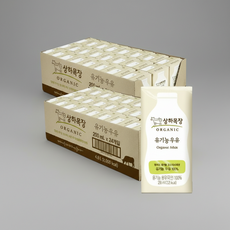 상하목장 멸균 유기농 우유 200ml (48개)