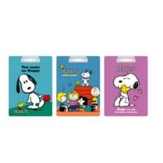 피너츠 스누피 클립보드 3종, 랜덤배송(3p), 6개