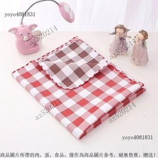 雙麵可用隔尿墊 防水保潔墊, 紅+咖大格【AB面可用】,50X70CM一條裝, 1個