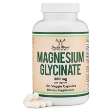 더블우드 마그네슘 글리시네이트 400mg 180캡슐, 180정, 4개