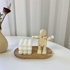나무관절 목각 인형 인테리어 촬영 소품, 우드맨 높이 8 cm, 1개