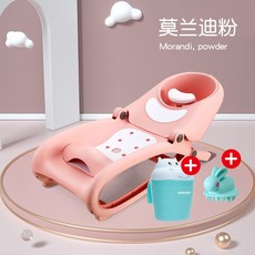 寶寶洗頭椅 可折疊 兒童洗髮 家用凳子 洗髮神器寶寶洗頭椅小孩洗頭髮躺椅架女兒童洗髮床神器凳子可折疊家用大號－, 粉（送刷+洗頭杯）, 1個