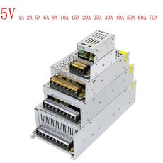 스위칭 전원 공급 장치 DC 5V 2A 5A 10A 20A 30A 40A 60A 70A 조명 변압기 AC 100-240V 소스 어댑터 SMPS LED 스트립 CCTV, 220V, 1개
