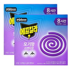 에프킬라 모기향 라벤다향 10p, 2개, 136g