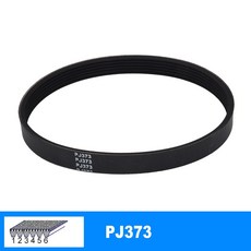 PJ373 미니 스타일 갈비 모델 모터 벨트 컨베이어 고무 RC, 1Piece 6Ribs, 1개