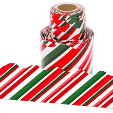 Lucleag 10.9m(36피트) 크리스마스 게시판 테두리 롤 캔디 지팡이 트림 교실 홈 오피스 창문 휴일 생일 파티 용품 장식