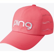 (PING) (삼양인터내셔날 정품) 핑 여성 6각 골프 모자, 레드