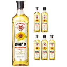 해표 해바라기유 900ml 6개, 1개