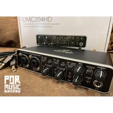 Behringer UMC204HD USB 2.0錄音卡 音效卡 24Bit/192KHz 公司貨