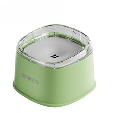 KIMPET 寵物浮水碗 不濕嘴 防濺水碗 2000ml, 綠色, 1個
