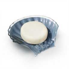 오브제팜 물빠짐 조개 비누받침대 비누거치대 케이스, 1개, 인디블루