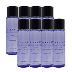 미샤 퍼펙트 립앤아이 메이크업 리무버 워터프루프, 8개, 100ml