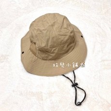 拉兒小舖 戶外登山帽 漁夫帽 防水 防潑水 遮陽帽 加大帽圍, 卡其,L(適合頭圍59-63)