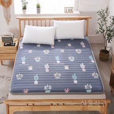 더블 커버 침대 기숙사 싱글 매트리스 접이식 학생 두꺼운 다다미 패드 침대용, 7. 양지꽃-5cm