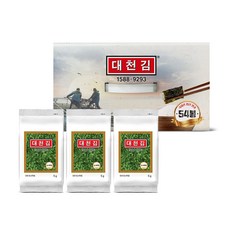 대천김 재래 도시락김, 54개, 5g