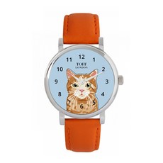 Toff London 토프 런던 TLWS-49638 레이디스 진저 태비 고양이 시계 643591