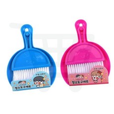 청소세트 쟈근콩 어린이 미니 빗자루 쓰레받기 세트 준비물 학교 185x220mm 12개입 도구
