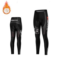 써멀 플리스 사이클링 팬츠 산악 자전거 스타킹 프로 팀 패딩 롱 판탈론 겨울