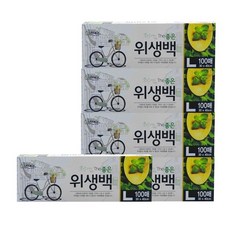 The좋은 뽑아쓰는 크린 위생백, 대(L), 5세트, 100개
