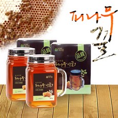 강원양봉 프리미엄 피나무꿀 핸들컵, 2개, 550g