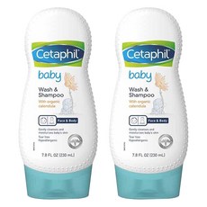 세타필 키즈 워시 & 샴푸 카렌듈라 함유, 2개, 230ml