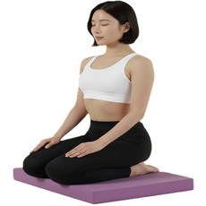 magicpot 두꺼운 요가매트 스트레칭 운동 무릎 밸런스 패드 두께 대50mm 특대60mm, 1개, 퍼플(보라)