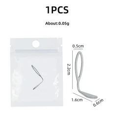 쿠쿠스토어 1/2개 타원형 블랙홀 캣아이 네일아트 자석 스틱 (철제) DIY 도구 젤 디자인 속이 빈 효과, 02 1pcs Iron