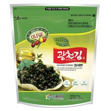 광천김 올리브 녹차 돌자반, 70g, 1개
