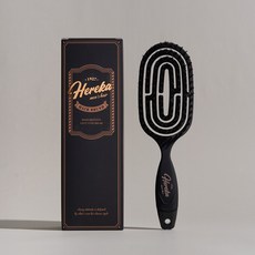 헤레카 남성용 스타일링 헤어브러쉬, 블랙, 1개