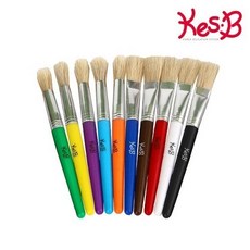 캐스B 아트스쿨 둥근붓과납작붓10종(2544), 1개