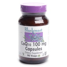 Bluebonnet 輔酶Q10植物膠囊 100mg 無麩質 無糖, 90顆, 1罐