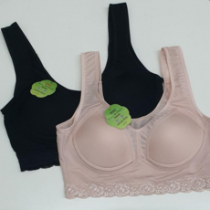 韓國製人造絲內襯運動內衣背心 2件組