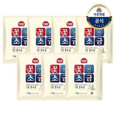해표 꽃소금, 7개, 1kg