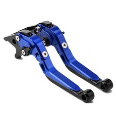 YAMAHA XT660 機車 CNC 剎車離合拉桿 伸縮折疊配件, 1個, 藍藍黑