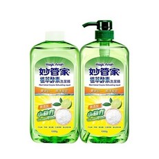 妙管家植萃酵素洗潔精 小蘇打配方 1000g 兩入組 溫和去油污洗碗精, 1個, 【1+1】管家植萃酵素洗潔精(小蘇打)