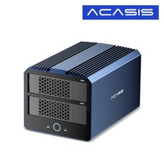 아카시스 H004 하이브리드 RAID 4베이 HDD x 2bay M.2 NVMe x 2bay 전송 속도 40Gbps 외장스토리지 DAS 외장하드 케이스, H004 케이스+아이언울프 프로 20TBx1개