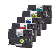 브라더 호환 라벨지 카트리지 모음, 녹색, 6mm, 2개