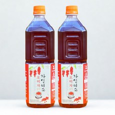 문경 오미자원액 청 1L 2병 페트병, 2개, 1개입