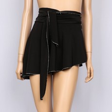 노브패리스 YNH2006은사줄 묶는 랩스커트 55에서77 국산 스판 라인 줌바 요가 비키니 발레 라틴 웰빙 연습복 사계절 중년여성 댄스스포츠복