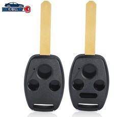 혼다 자동차 키 케이스 쉘 어코드 CRV CRZ 시빅 인사이트 리지라인 원격 포브 커버 교체, 1개, 4 버튼