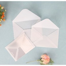 브이라인 청첩장 반투명 봉투 155 x 105mm 50장, 50개