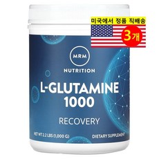엠알엠 L-글루타민 1000 파우더 1000g, 1kg, 3개