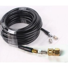 고압 세척 파이프 배관 청소 분사 호스 노즐 하수구 크리닝 5m 접속 m22 기계2개, 접총 1 4 빠른 연결 30m2개, M22 1/4 너트 회전 직분사 30m, 1개